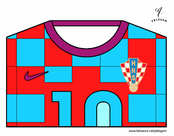 Camiseta del mundial de fútbol 2014 de Croacia