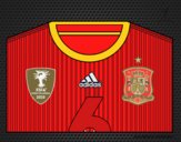 Camiseta del mundial de fútbol 2014 de España