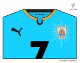 Camiseta del mundial de fútbol 2014 de Uruguay