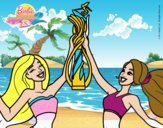 Dibujo Campeonas del surf pintado por isabela22