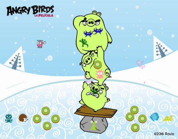 Cerdos verdes de Angry Birds