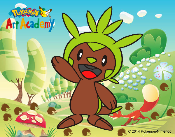 chespin ujendo de los cuerpespines