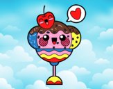 Copa de helado kawaii