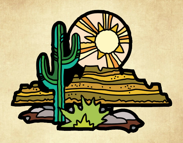 Dibujo Desierto de Colorado pintado por amanda2004
