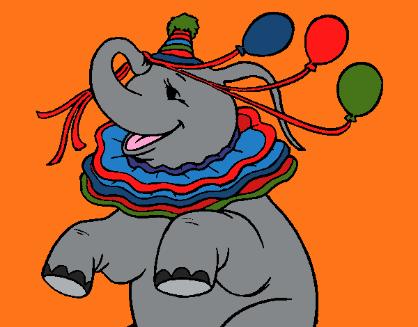 Elefante con 3 globos