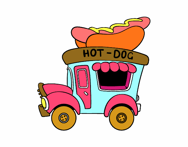 Food truck de perritos calientes