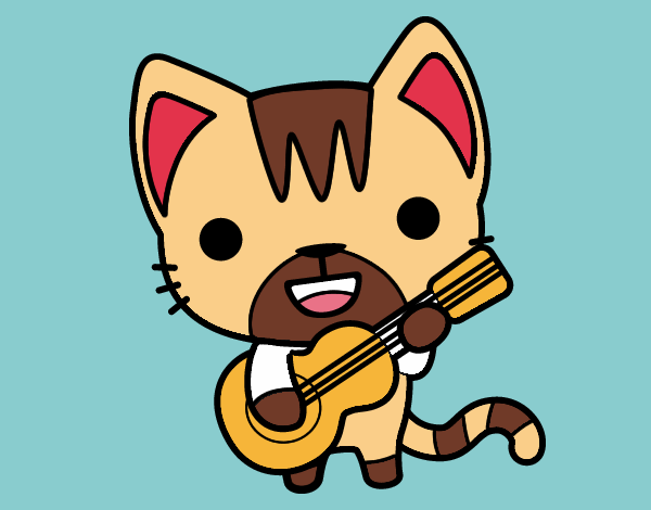 Gato guitarrista