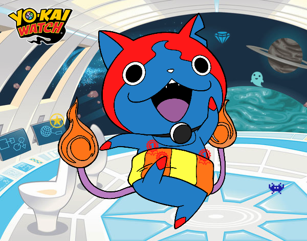 Jibanyan saltando