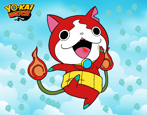 Jibanyan saltando