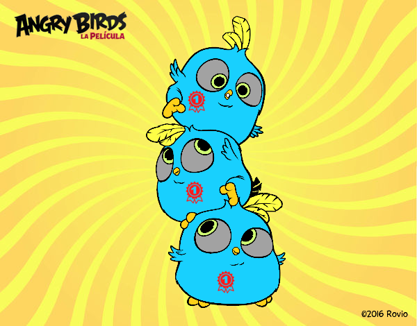 Dibujo Las crias de Angry Birds pintado por noramision
