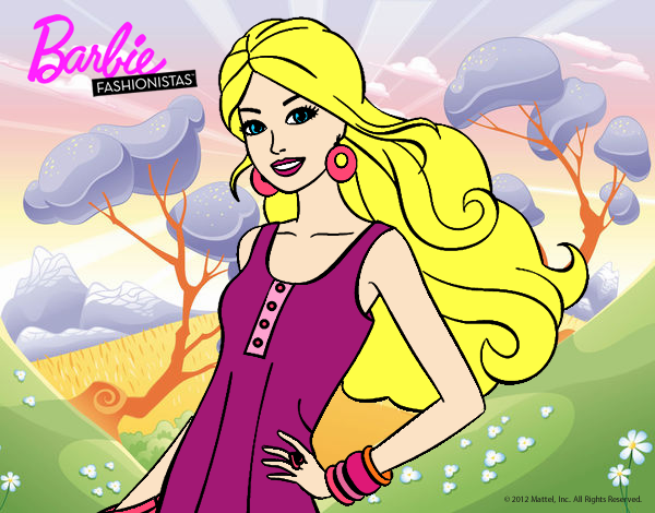 barbie en un look casual