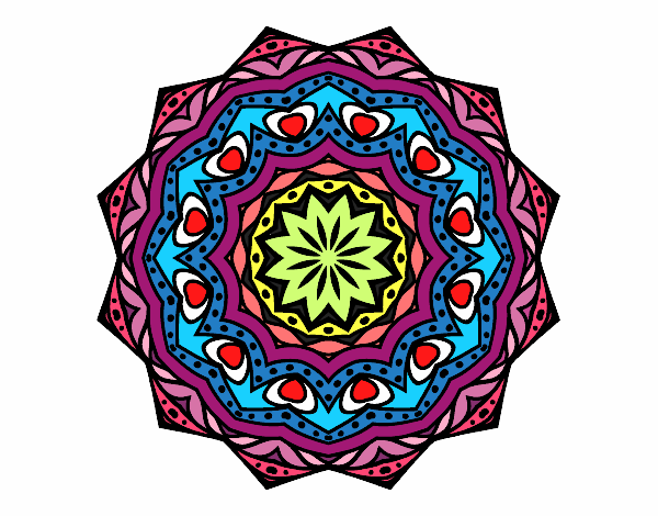 Mandala con estratos