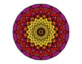 Dibujo Mandala creciente pintado por maryeloz