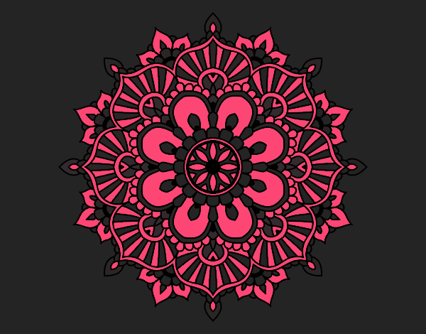 Mandala destello floral