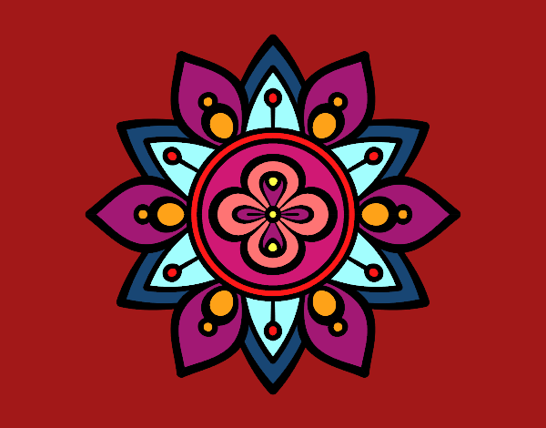 Dibujo Mandala flor de loto pintado por Dsimphony