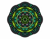 Dibujo Mandala para la relajación mental pintado por maryeloz