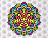 Dibujo Mandala pétalos de flor pintado por Nativi