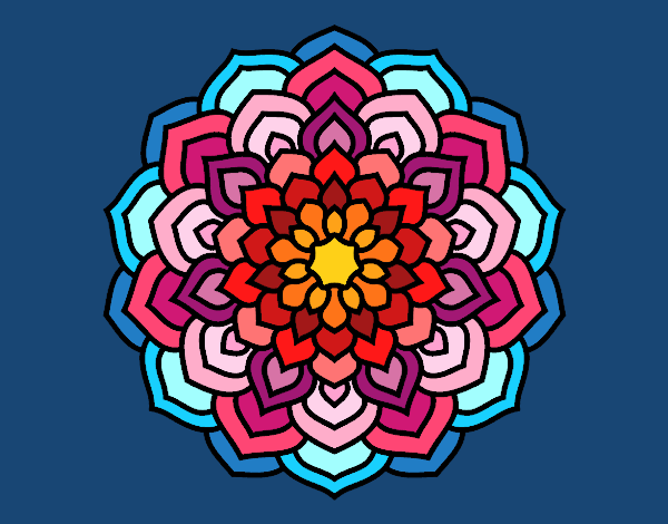 Mandala pétalos de flor