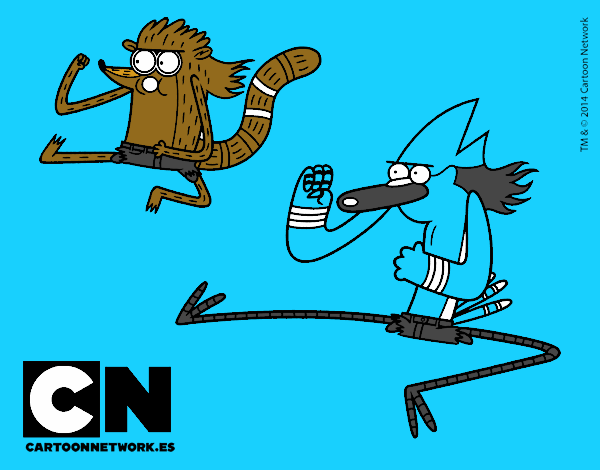 Mordecai y Rigby karatekas