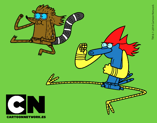 Mordecai y Rigby karatekas