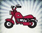 Dibujo Moto harley pintado por amanda2004