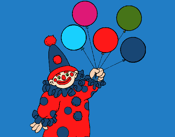 Payaso con globos