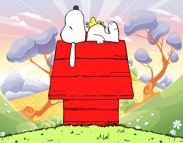 Snoopy durmiendo