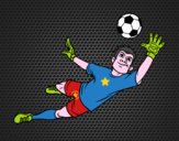 Dibujo Un portero de fútbol pintado por carlitoslo