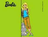 Barbie con cazadora de cuadros