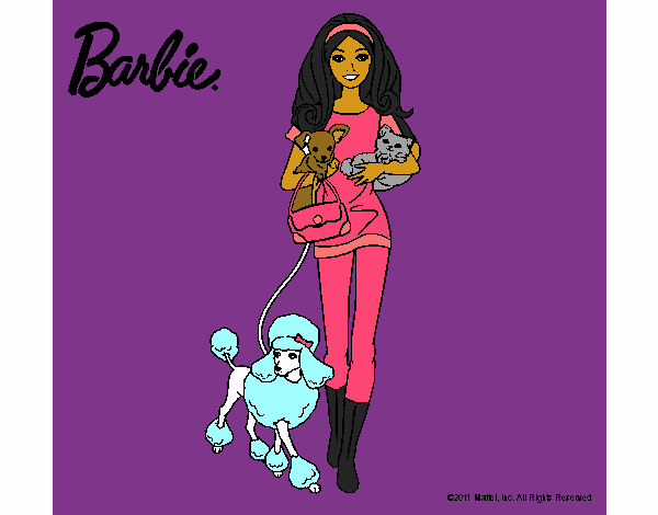 Barbie con sus mascotas