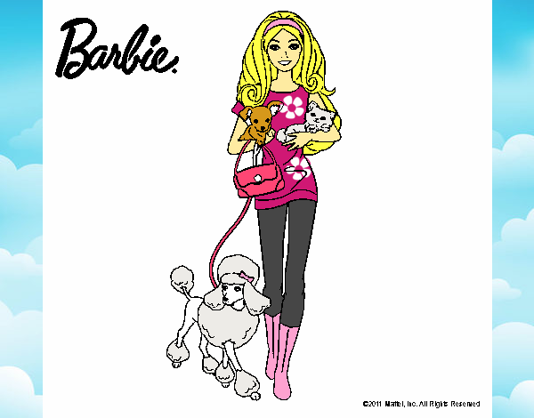 Barbie con sus mascotas