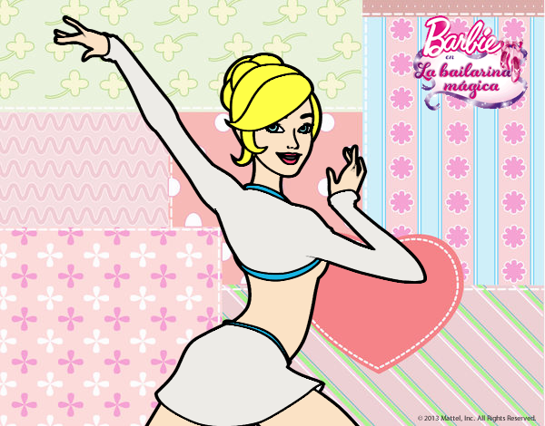 Barbie en postura de ballet