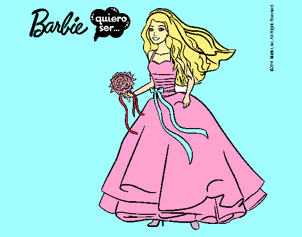 Barbie vestida de novia