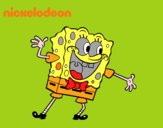 Bob Esponja saludando