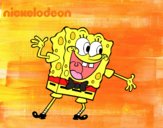 Bob Esponja saludando