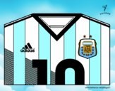 Camiseta del mundial de fútbol 2014 de Argentina