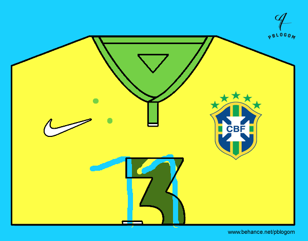 Camiseta del mundial de fútbol 2014 de Brasil