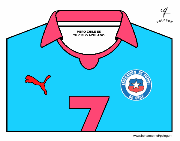 Camiseta del mundial de fútbol 2014 de Chile