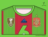 Camiseta del mundial de fútbol 2014 de España