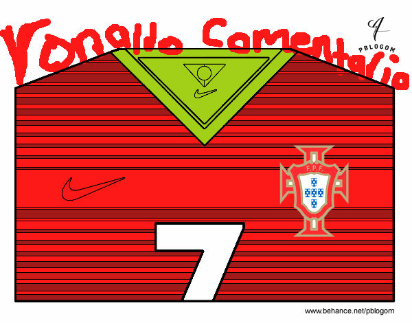 Camiseta del mundial de fútbol 2014 de Portugal