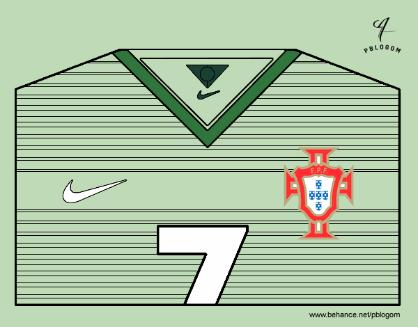 Camiseta del mundial de fútbol 2014 de Portugal