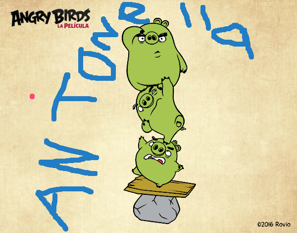 Cerdos verdes de Angry Birds