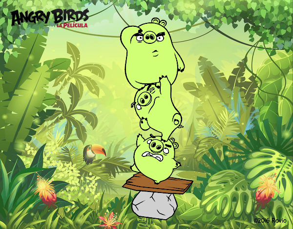 Cerdos verdes de Angry Birds