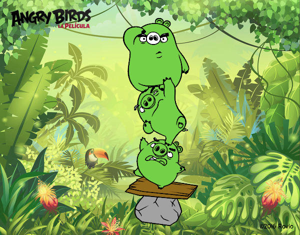 Cerdos verdes de Angry Birds