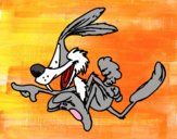 Dibujo Coyote corriendo pintado por meibol