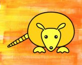 Dibujo Cría de armadillo pintado por meibol