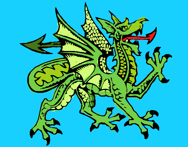 Dragón agresivo