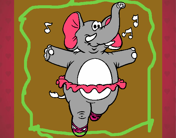 elefante con tutu