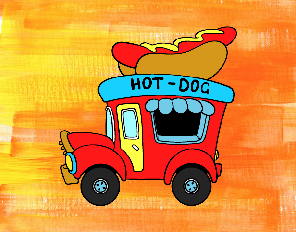 Food truck de perritos calientes