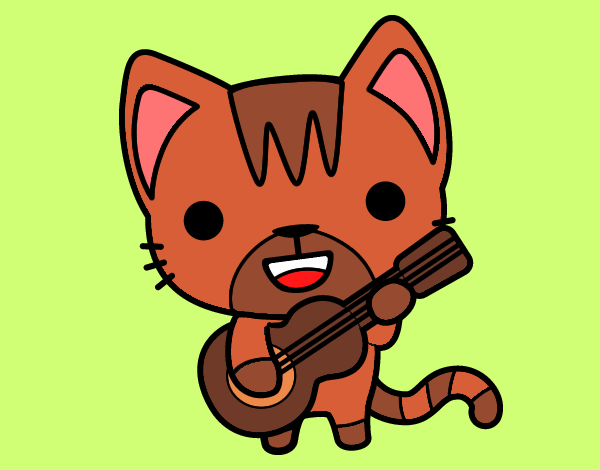 Gato guitarrista